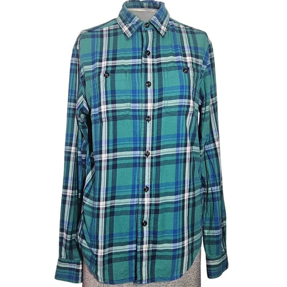 Cotton Classic Fit Plaid Button Down Size XS